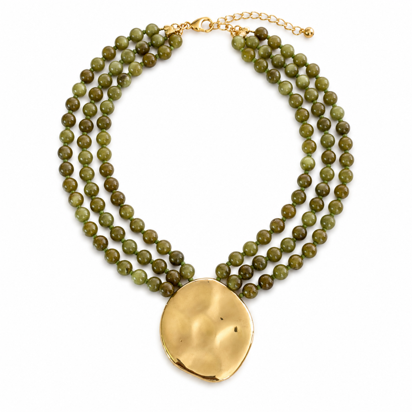 Draped Green Necklace