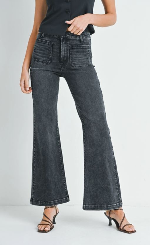 Dawn Black Flare Jeans