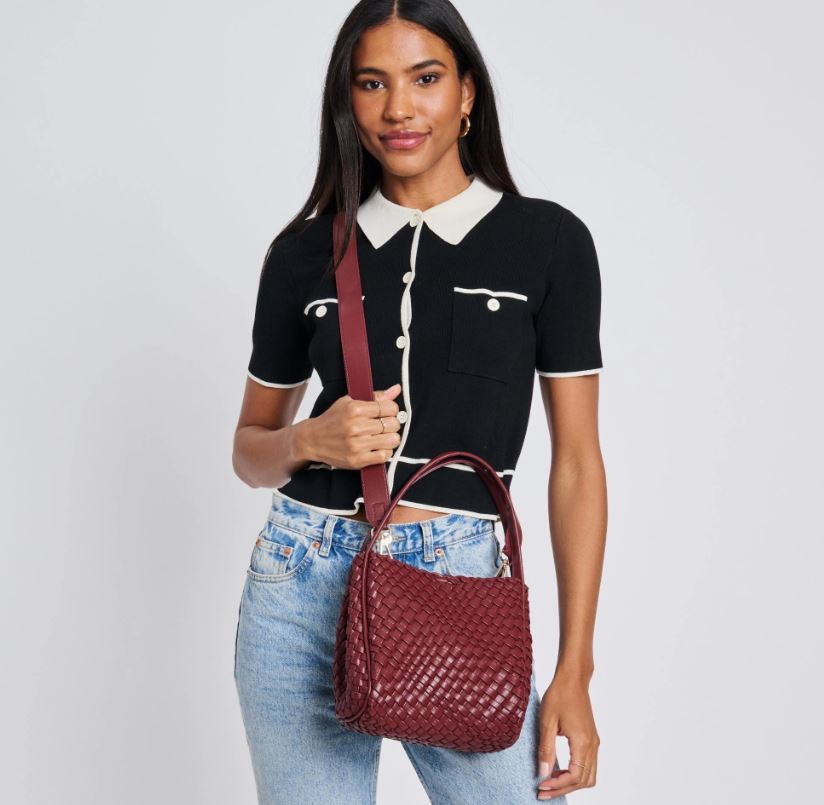 Roxy Burgandy Crossbody