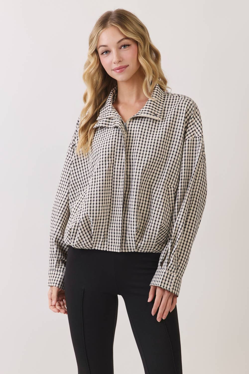 Plaid Cropped Jacket