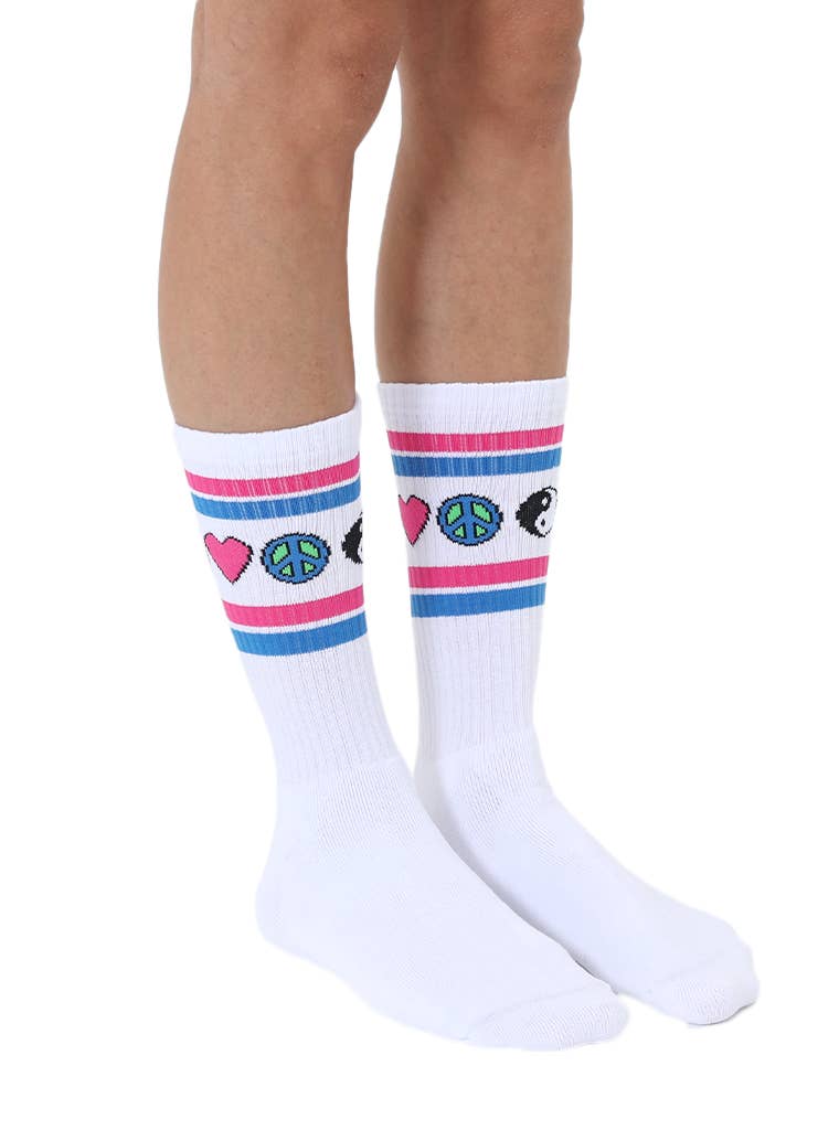 Iconic Peace & Love Socks