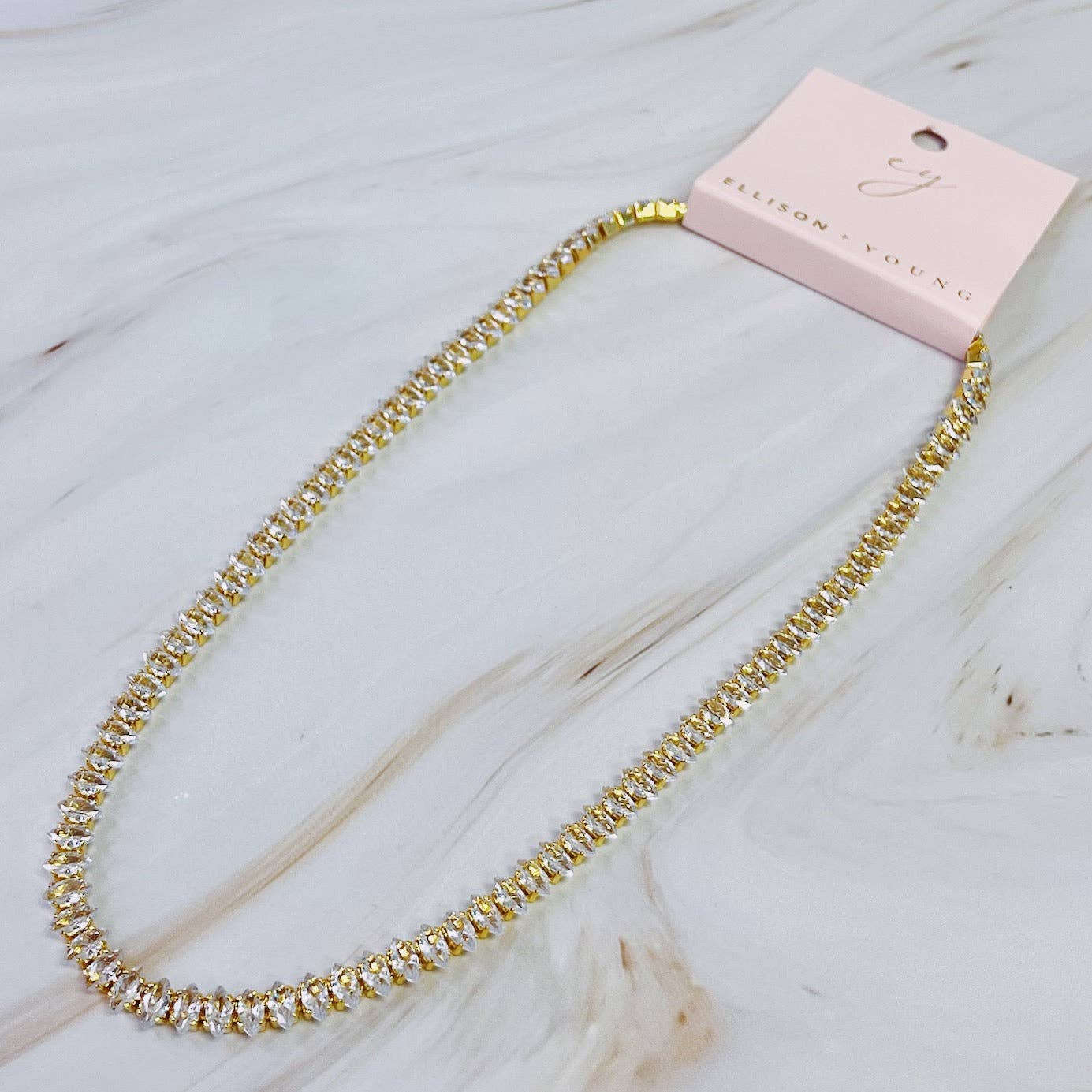 Marquise Tennis Necklace