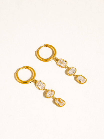 Sunniva Triple Drop Earrings