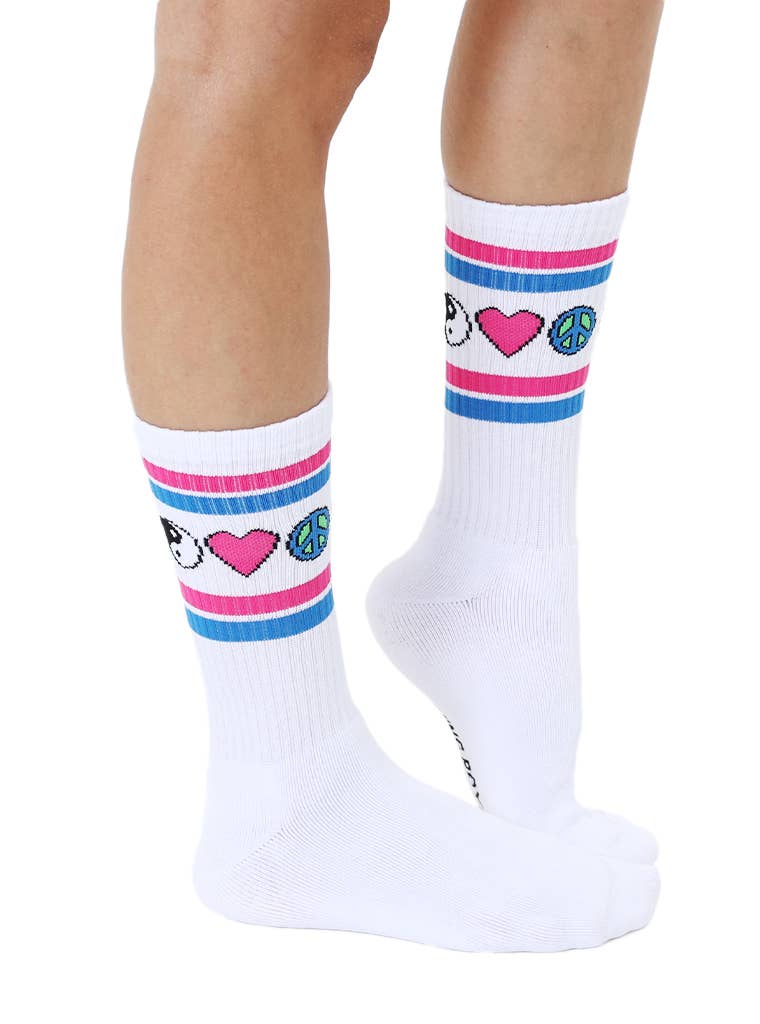 Iconic Peace & Love Socks