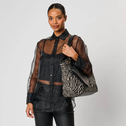 Delilah - Zebra Tote