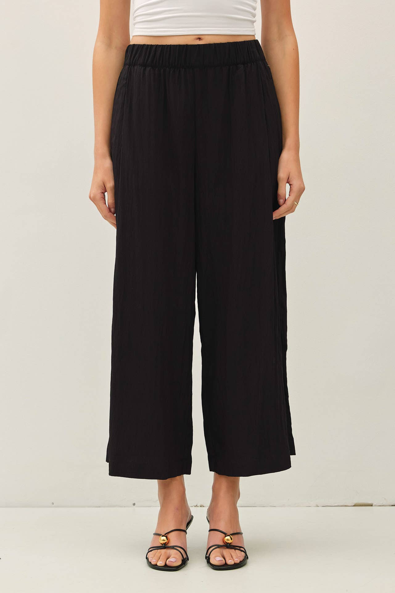 Everyday Crinkle Pants - Black