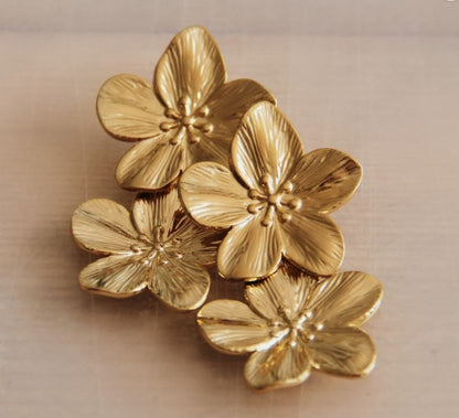 Be Extra Gold Floral Earrings