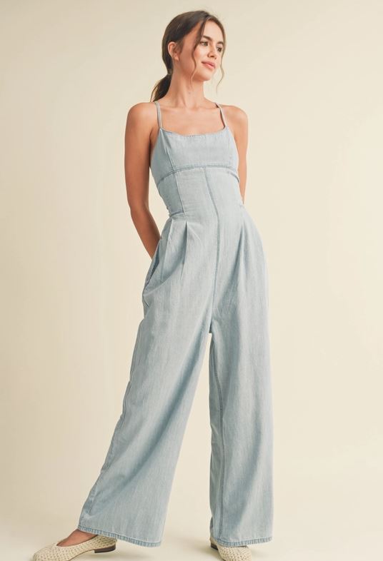 Milan Chambray Jumpsuit