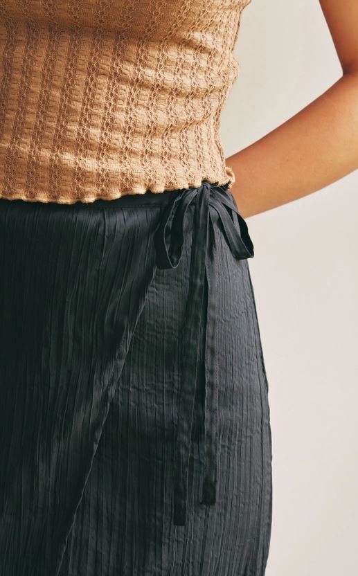 Mila Crinkle Wrap Skirt